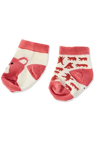 Hatley Baby Girls 2-pack Crew Socks Casual Sock, , 0-12 Months