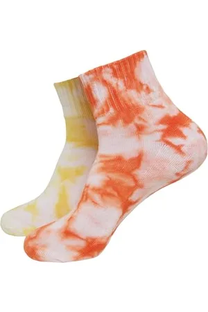 Urban classics Unisex Socken Tie Dye Short 2-pack Socks, , 5-Mar UK