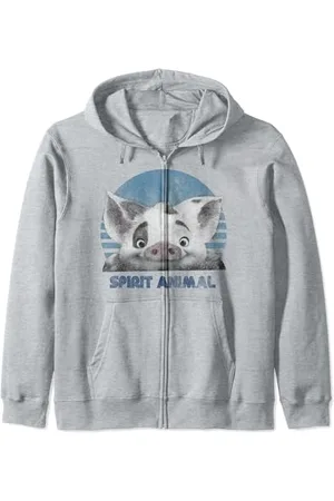 Disney Moana Pua Spirit Animal Portrait Zip Hoodie