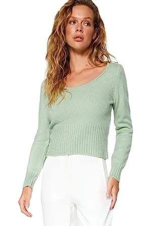 Trendyol FeMan Regular fit Basic Crew Neck Knitwear Sweater, ,S