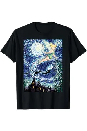Disney Peter Pan Tinker Bell Starry Night Portrait T-Shirt