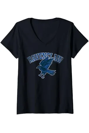 Harry Potter Womens Ravenclaw Sport Emblem V-Neck T-Shirt