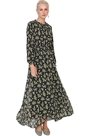 Trendyol Women Modest Maxi A-line Relaxed Woven Modest Dresses