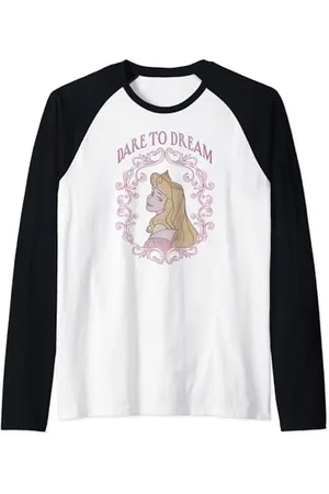 Disney Sleeping Beauty Aurora Dare To Dream Raglan Baseball Tee