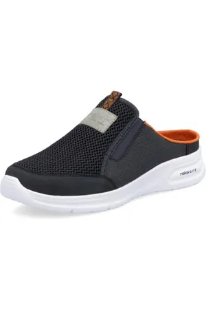 Rieker Men Loafers B7390, Men´s Slippers,Slip-on Shoes,Leisure Shoes,Open wrap-up,Blue (Blau / 14),41 EU / 7.5 UK