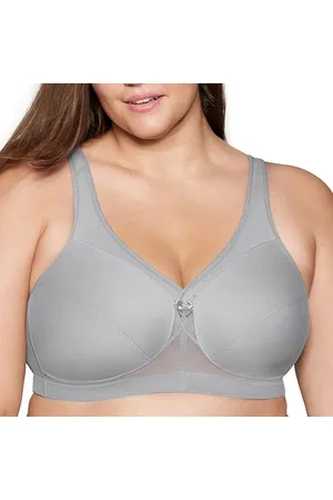 Glamorise Full Figure Plus Size MagicLift Active Support Bra Wirefree #1005