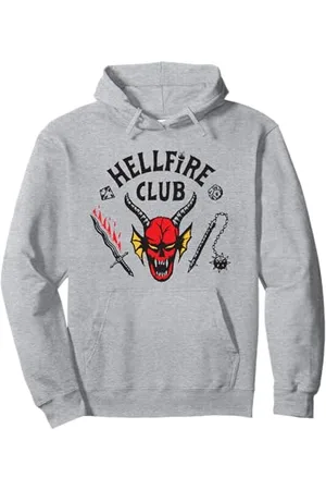 Stranger Things Hellfire Logo Pullover Hoodie