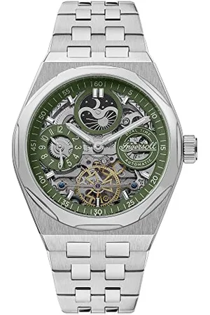 INGERSOLL 1892 1892 The Broadway Mens 43mm Automatic Watch with Dial and Silver Stainless Steel Bracelet I12905