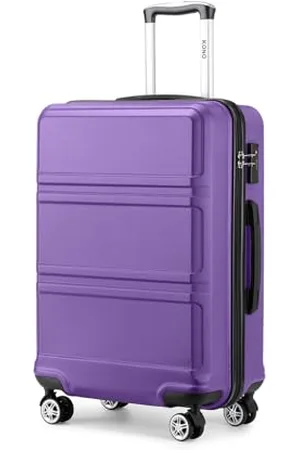 Kono 20 inch Cabin Suitcase Lightweight ABS Carry-on Hand Luggage 4 Spinner Wheels Trolley Case 51.5x38x20 cm