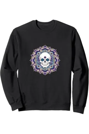 Tshirt Shirt T-Shirt Pullover Hoodie Sweater Style #snirt Skull Mandala T-Shirt Mandala Mobile Phone Cover Sweatshirt