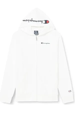 Champion Children and Young People Legacy Icons B-Ultralight Powerblend Terry Full-Zip Hooded Sweatshirt, , 9-10 Years