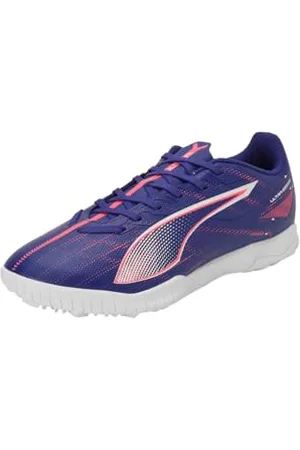 PUMA Unisex Ultra 5 Play TT Soccer Shoe, Lapis Lazuli White-Sunset Glow, 7 UK