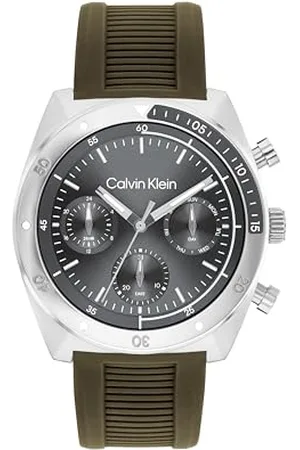 Calvin Klein Analogue Multifunction Quartz Watch for Men CK Flex Collection with Stainless Steel Bracelet or Silicone Strap