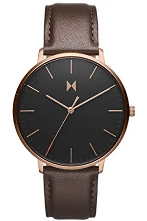 MVMT Analogue Quartz Watch for Men with Dark Brown Leather Strap - 28000085-D