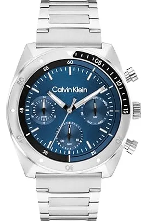 Calvin Klein Analogue Multifunction Quartz Watch for Men CK Flex Collection with Stainless Steel Bracelet or Silicone Strap