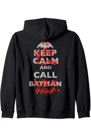 DC Comics Originals DC Joker Text Stay Crazy Zip Hoodie