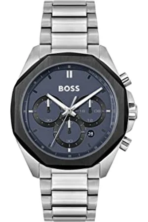 HUGO BOSS Chronograph Quartz Watch for Men with Silver Stainless Steel Bracelet - 1514015