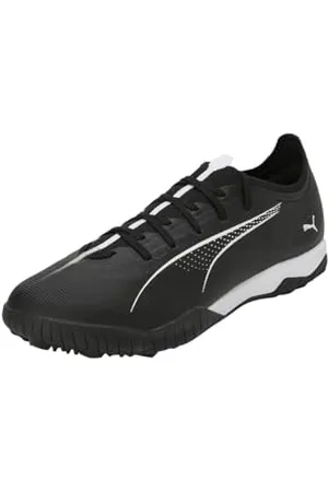 PUMA Unisex Ultra 5 Match TT Soccer Shoe, Black White, 5 UK