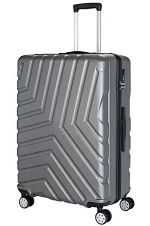 Beco Laguna Beach Toscana Hard Shell Suitcase Trolley Travel Suitcase, Blue, XL, Toscana with 4 Spinner Wheels, TSA Lock, Zippered Divider