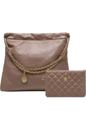 Doris&Jacky Quilted Leather Tote Bag for Women Large Shoulder Handbags Travel Work Purse, , M