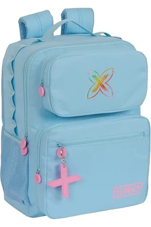 Safta MUNICH AZUL CAPRI – Laptop Backpack 14.1 Inches, Ideal for Young People of Different Ages, Comfortable and Versatile, Quality and Resistance, 33 x 16 x 42 cm, Colour, , Estándar