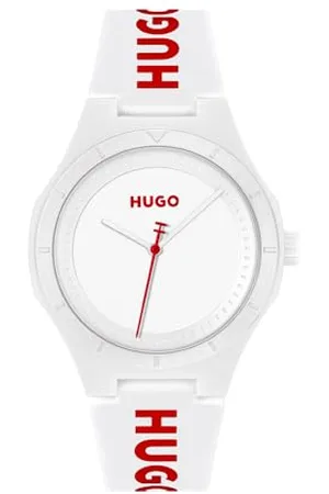 HUGO BOSS Analogue Quartz Watch for Men #LIT FOR HIM Collection with Silicone Bracelet Silicone Bracelet - 1530345