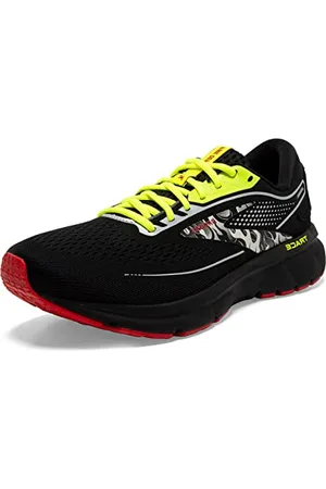 Brooks Men’s Trace 2 Neutral Running Shoe, Black/Nightlife/Red, 9 UK