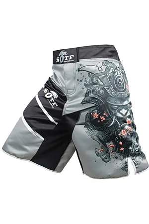 SOTF Boxing Shorts Men Muay Thai Fight Shorts MMA Shorts for Men BJJ, , Large