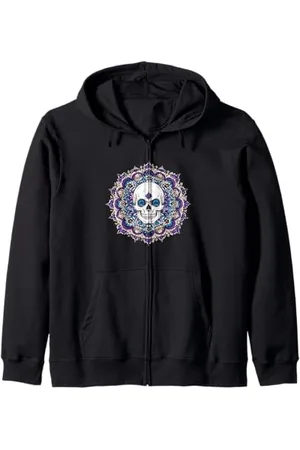 Tshirt Shirt T-Shirt Pullover Hoodie Sweater Style #snirt Skull Mandala T-Shirt Mandala Mobile Phone Cover Zip Hoodie