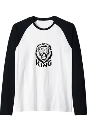 Tshirt Shirt T-Shirt Pullover Hoodie Sweater Style #snirt Lion T-Shirt Lion Hoodie The King Animals Mobile Phone Case Raglan Baseball Tee