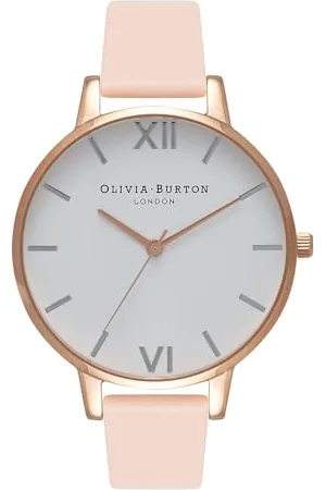 Olivia Burton Analogue Quartz Watch for Women with Beige Leather Strap - OB16BDW21