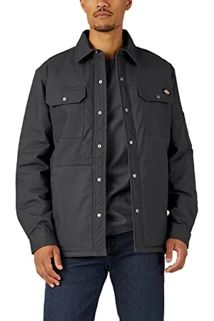 Dickies Outerwear for Men, Flex Duck Shirt Jacket, Water Repelling Technology, , 3XL