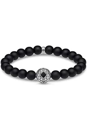 Thomas Sabo Unisex Sterling silver Obsidian bracelet - A1941-507-11-L18