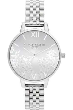 Olivia Burton Analogue Quartz Watch for Women with Stainless Steel Bracelet - OB16MV101