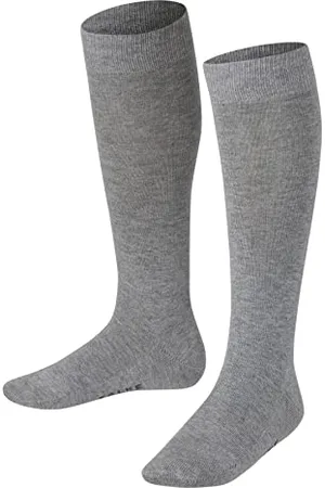 Falke Unisex Kids Family K KH Sustainable Cotton Long Plain 1 Pair Knee-High Socks, , 9-11.5