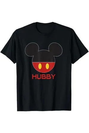 Disney Mickey Mouse Red Shorts Icon Hubby Husband Family T-Shirt