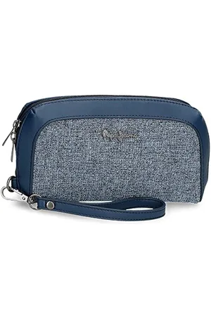 Pepe Jeans Maddie Blue Handbag 20x11x4 cms Polyester with Synthetic Leather details