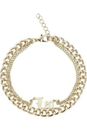 Urban classics Unisex Anklet with Zodiac Sign Pendant, Men and Women Fashion Jewellery Chain Available in 12 Variations, Length 22 cm or 25 cm, S/M, Iron, No Gemstone