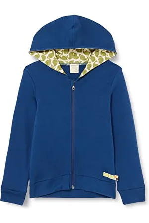 loud + proud Unisex Kinder Kapuzenjacke, GOTS Zertifiziert Sweat Jacket, , 110-116