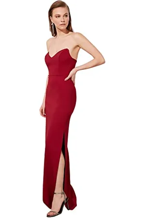 Trendyol FeMan Maxi Shift Fitted Woven Evening Dress