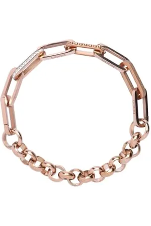 Ixxxi Connect Seed Frame Bracelet Rose Goud, Bodile, Stainless Steel, No Gemstone