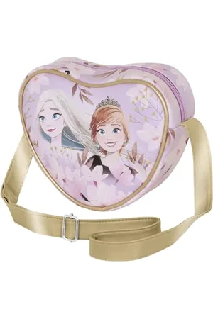 Disney Frozen 2 Petal-Casual Heart Shoulder Bag, Lilac, 21 x 15.5 cm