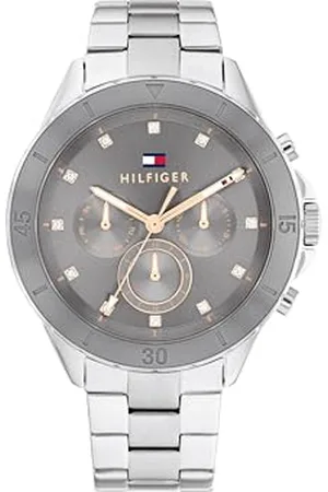 Tommy Hilfiger Analogue Multifunction Quartz Watch for Women with Stainless Steel Bracelets