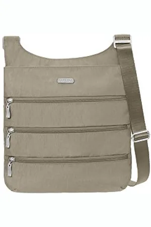 Baggallini Big Zipper Travel Crossbody Bag. Bone Size: One Size
