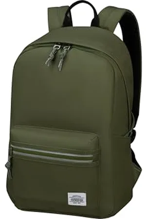 American Tourister American Tour Mister Unisex Brightup Backpacks, Olive Green, Backpack 42.5 cm, backpacks