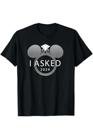 Disney I Asked 2024 Engagement Ring Proposal Mickey T-Shirt