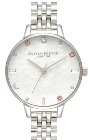 Olivia Burton Analogue Quartz Watch for women with Silver Stainless Steel bracelet - OB16GD30