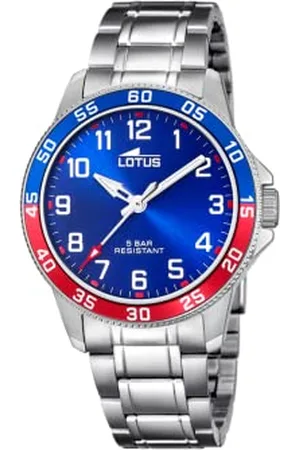 Lotus Watch Model 18786/1 from The Junior Collection, 36 mm Blue case with Steel Strap for Cadet