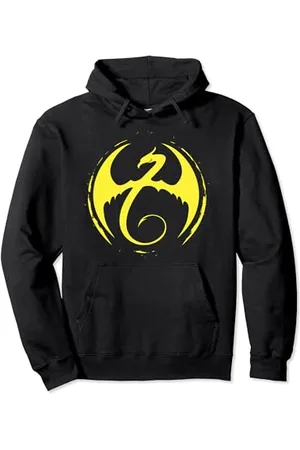Marvel Iron Fist Yellow Chest Logo Pullover Hoodie