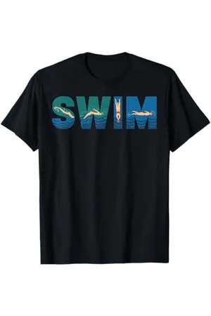 Graphic 365 Swimming Swimmer Swimsuit Swimming Pool Beach Summer T-Shirt